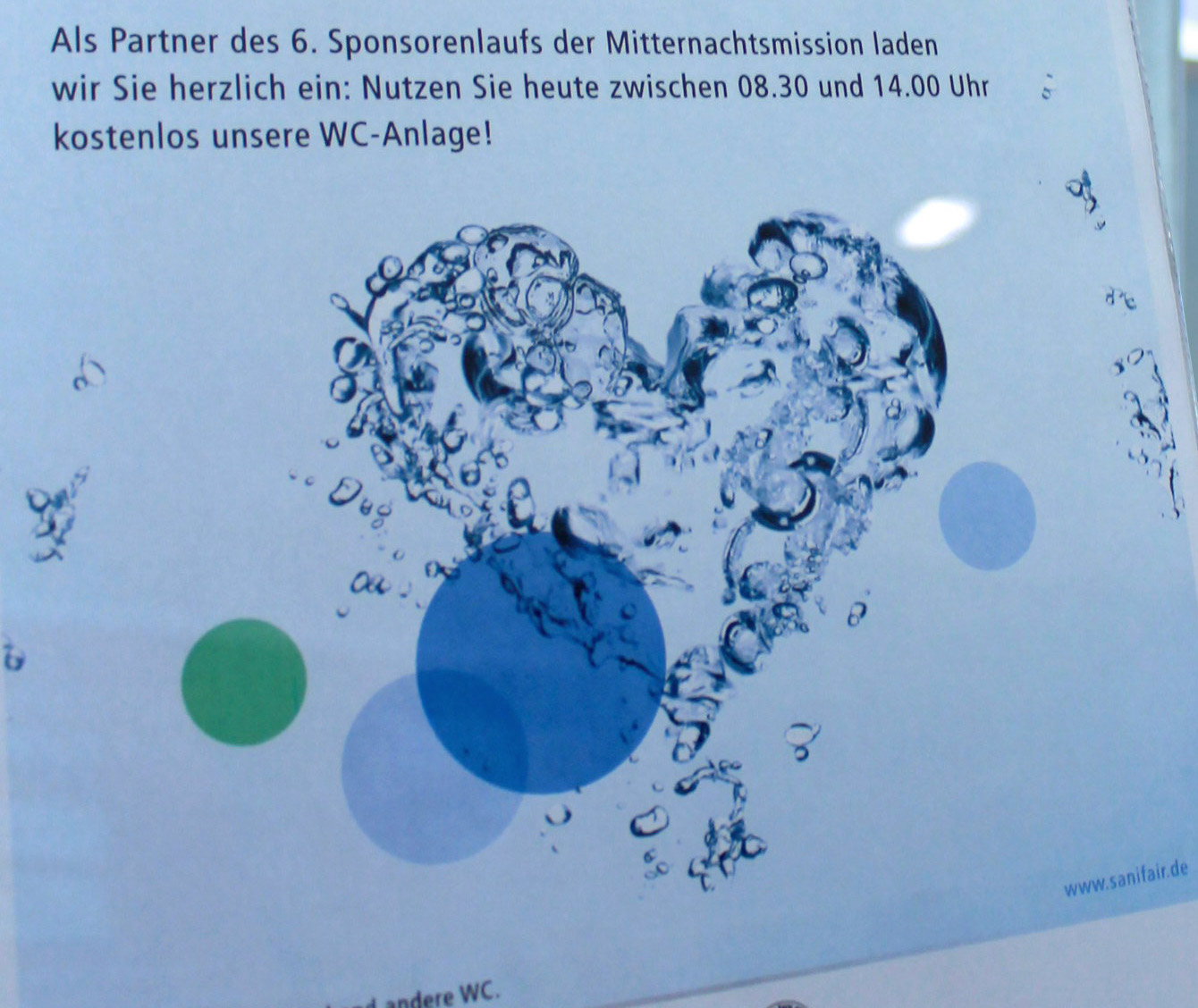 SANIFAIR ist Partner des Sponsorenlaufs der Heilbronner Mitternachtsmission