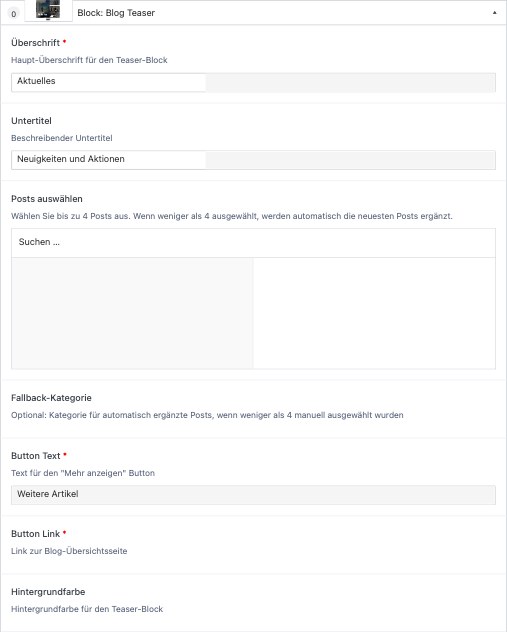 14. Block: Blog Teaser – Backend