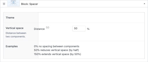 29. Block: Spacer – Backend