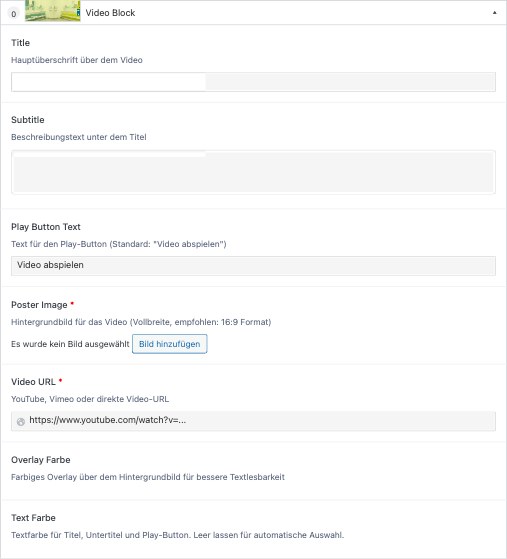 4. Video Block – Backend