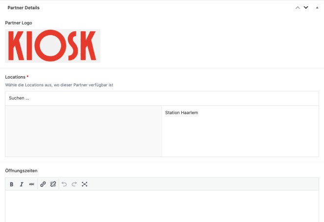 Partner bearbeiten ACF Felder